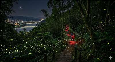 เช็กพิกัด 5 จุดชมหิ่งห้อยสุดฟินในนิวไทเป พร้อมภารกิจล่าขุมทรัพย์ รับฤดูใบไม้ผลิ 2026 (ภาพจาก AI)