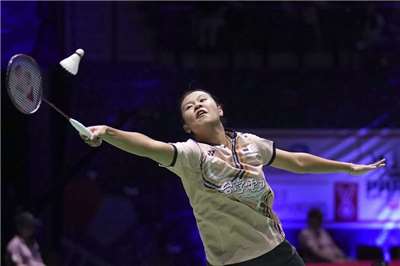 ชิวผินเชี่ยนโชว์แกร่ง บดเอาชนะเมย์ รัชนกได้สำเร็จเป็นครั้งแรก หลังพ่ายมา 3 นัดรวด (ภาพจาก AP)