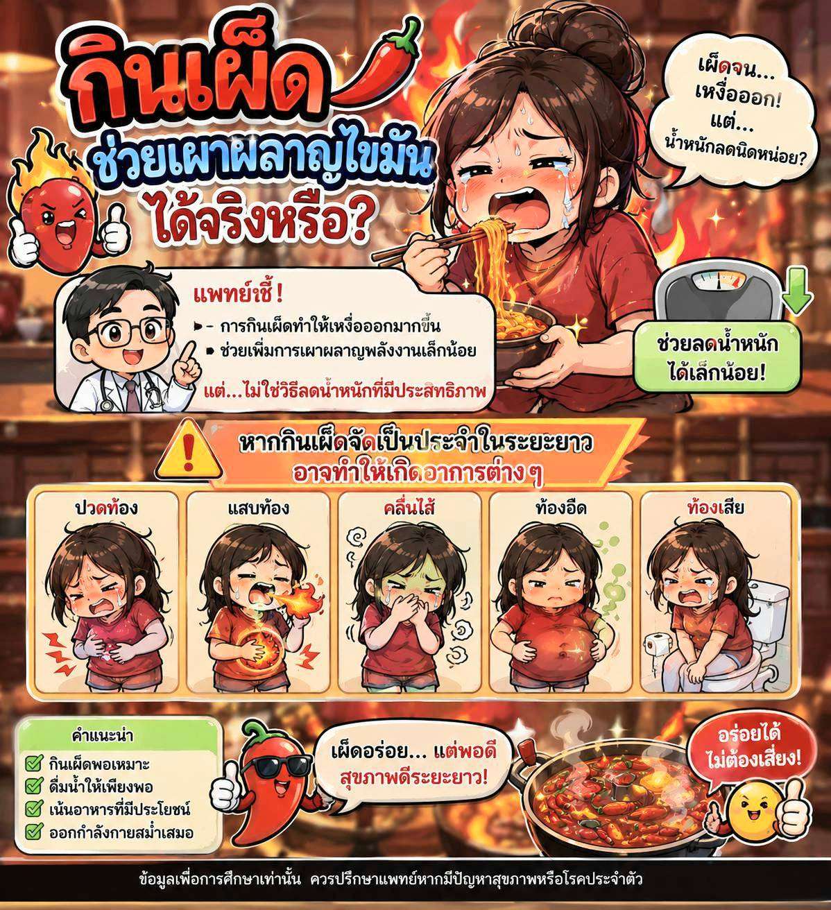 กินเผ็ดช่วยลดความอ้วนได้จริงหรือ ?