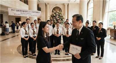 โรงแรมรีเจนท์ ไทเปเป็นรายแรกในไต้หวันที่นำเข้า 37 แรงงานอินโดนีเซียโดยตรง(ภาพโดยAI)