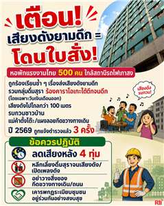 หอพักแรงงานไทยกว่า 500 คนใจกลางเมืองเกาสง ส่งเสียงดังยามดึก ชาวบ้านทนไม่ไหว แจ้งตำรวจจัดการ