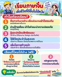 ทำไมแรงงานไทยในไต้หวันจึงควรเรียนรู้ภาษาจีน และมีแหล่งเรียนรู้จากที่ไหนบ้าง?