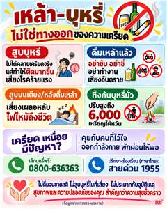 เตือนแรงงานไทยในไต้หวัน: อย่าใช้เหล้า-บุหรี่ แก้เครียด เสี่ยงทั้งสุขภาพ อุบัติเหตุ และถูกปรับเงิน