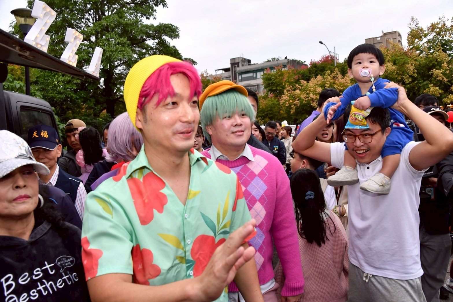 Фото: мер Тайбея Цзян Ваньань у образі Kpop-демона Еббі. (Пресслужба Мерії Тайбея)