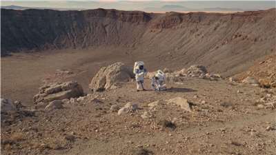 Кадр із фільму «Місце призначення — Місяць: Нова космічна ера». (Фото: PTS) 