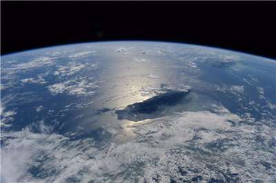 Знімок Тайваню з космосу, зроблений астронавтом NASA Челом Ліндґреном. (Джерело: Facebook-сторінка Сяо Бікхім)