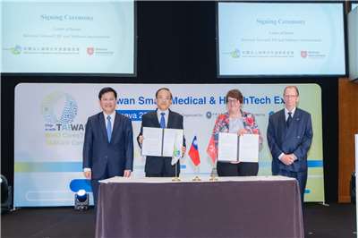 TaiwanICDF і Мальтійський Орден підписують меморандум про спільну програму допомоги Україні. (Фото: Facebook-сторінка Ліня Цзялуна)