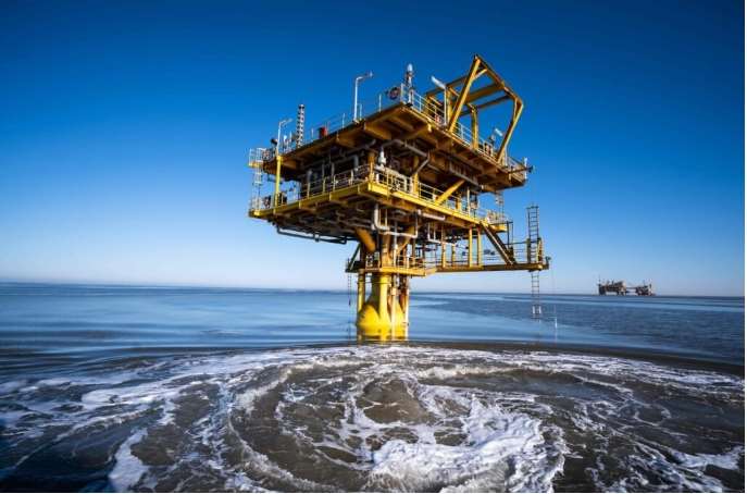 Trong hình là giàn khoan dầu do Công ty Dầu khí Hải dương Trung Quốc lắp đặt trên biển. (Nguồn ảnh: Trang web cnoocltd.com của Công ty Dầu khí Hải dương Trung Quốc)