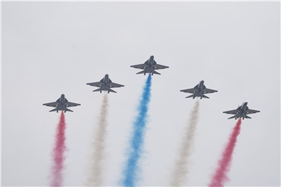 Phi đội Lôi Hổ điều khiển máy bay huấn luyện hiệu năng cao AJT "Brave Eagle" tại các dịp lễ lớn của quốc gia, để trình diện các kỹ thuật nhào lộn trên không điêu luyện (Ảnh: Rti)