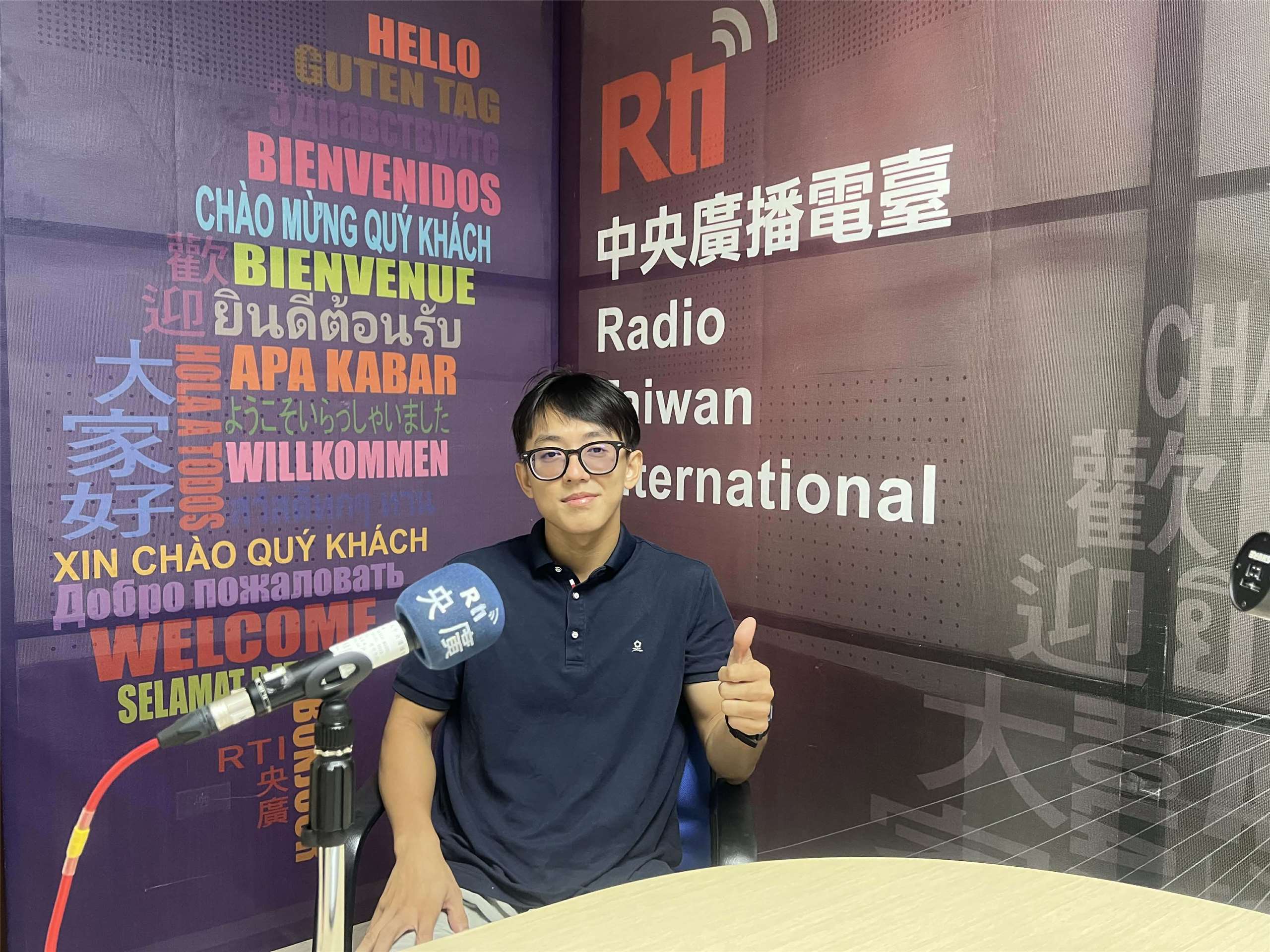 Bạn Huỳnh Hà Quốc Việt, sinh viên cao học đang theo học chuyên ngành Phát triển Bền vững và Biến đổi khí hậu, Trường Đại học Quốc lập Đài Loan (Ảnh: Hải Ly)