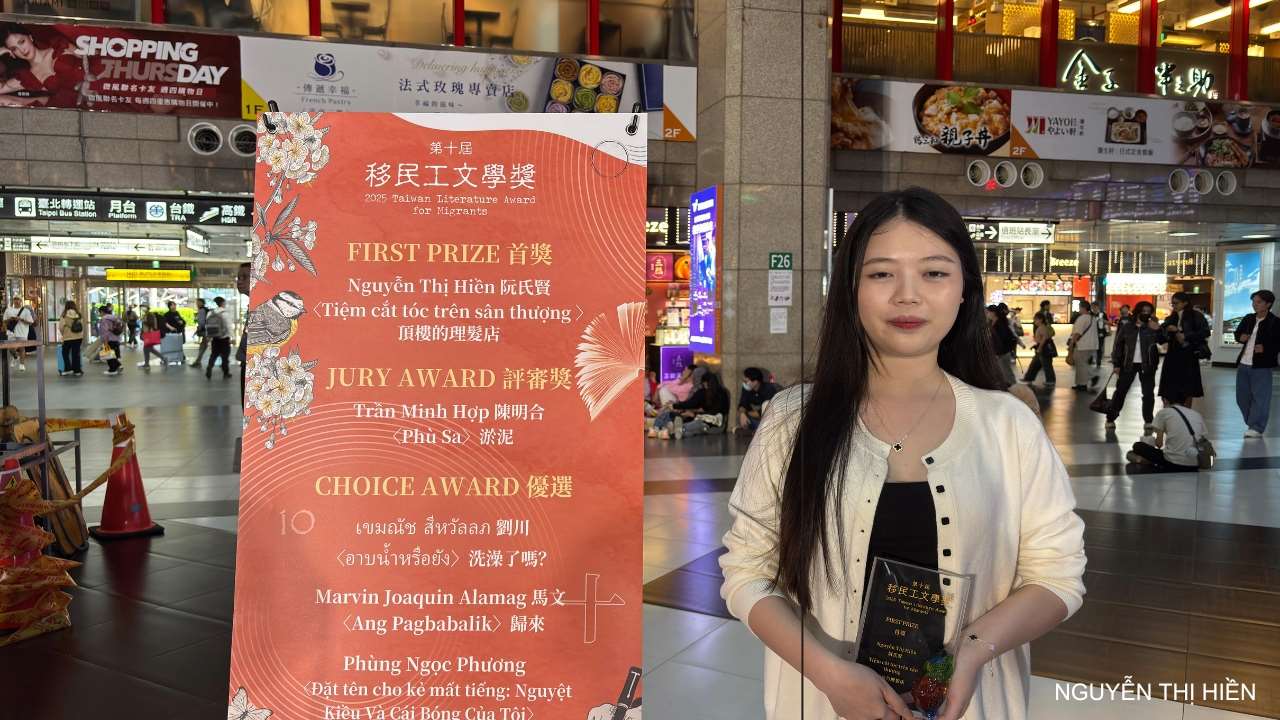 “Tiệm cắt tóc trên sân thượng” đoạt giải nhất tại Giải thưởng Văn học dành cho Tân di dân và Lao động nhập cư lần thứ 10
