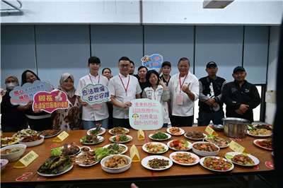 Cuộc thi Ẩm thực đa văn hóa dành cho lao động nhập cư tại Đài Đông. (Ảnh: Chính quyền huyện Đài Đông cung cấp)