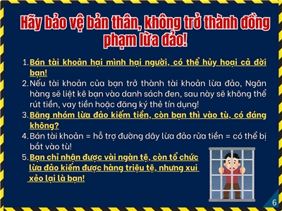 Hãy bảo vệ bản thân, không trở thành đồng phạm lừa đảo. (Ảnh: WDA)