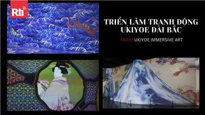 Triển lãm tranh động Ukiyoe tại Đài Bắc (ảnh: TT)