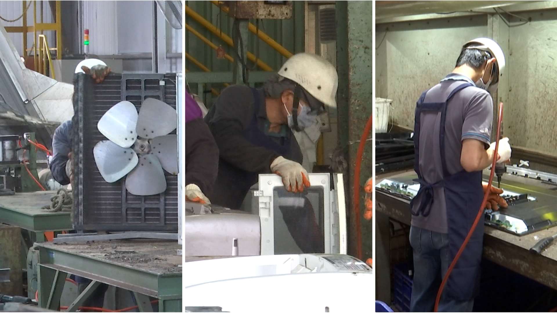 Doanh nghiệp tách riêng hiệu quả các vật liệu như nhựa, sắt, nhôm, đồng, nâng cao giá trị tái chế và giảm tác động môi trường. (Ảnh: Trích từ Video)