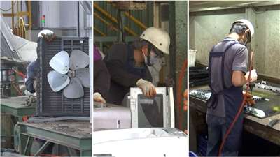 Doanh nghiệp tách riêng hiệu quả các vật liệu như nhựa, sắt, nhôm, đồng, nâng cao giá trị tái chế và giảm tác động môi trường. (Ảnh: Trích từ Video)