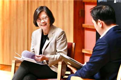 Thái Anh Văn: Đài Loan không phải là bên chỉ nhận hỗ trợ an ninh, mà còn là đối tác quan trọng đối với an ninh toàn cầu. (Ảnh: Facebook bà Thái Anh Văn)