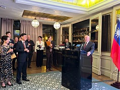 Văn phòng đại diện Đài Loan tại Ireland tổ chức tiệc chiêu đãi Quốc khánh, Phó Chủ tịch Hạ viện kêu gọi sớm khôi phục văn phòng đại diện tại Đài Loan.
