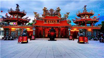 Nhờ sự kiện pháo hoa mừng Quốc khánh năm nay được tổ chức tại Đài Đông, lượng tìm kiếm địa điểm lưu trú tại Đài Đông đã tăng gần 5 lần so với tuần trước. (Ảnh: Đền Thiên Hậu Cung thành phố Đài Đông/ Wikimedia)