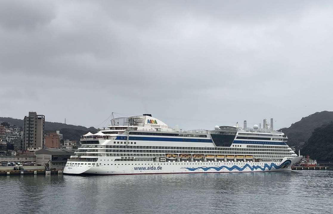 Du thuyền quốc tế AIDA Cruises lần đầu cập cảng Cơ Long vào 23/01/2026 (Ảnh: Công ty Cảng vụ Đài Loan)