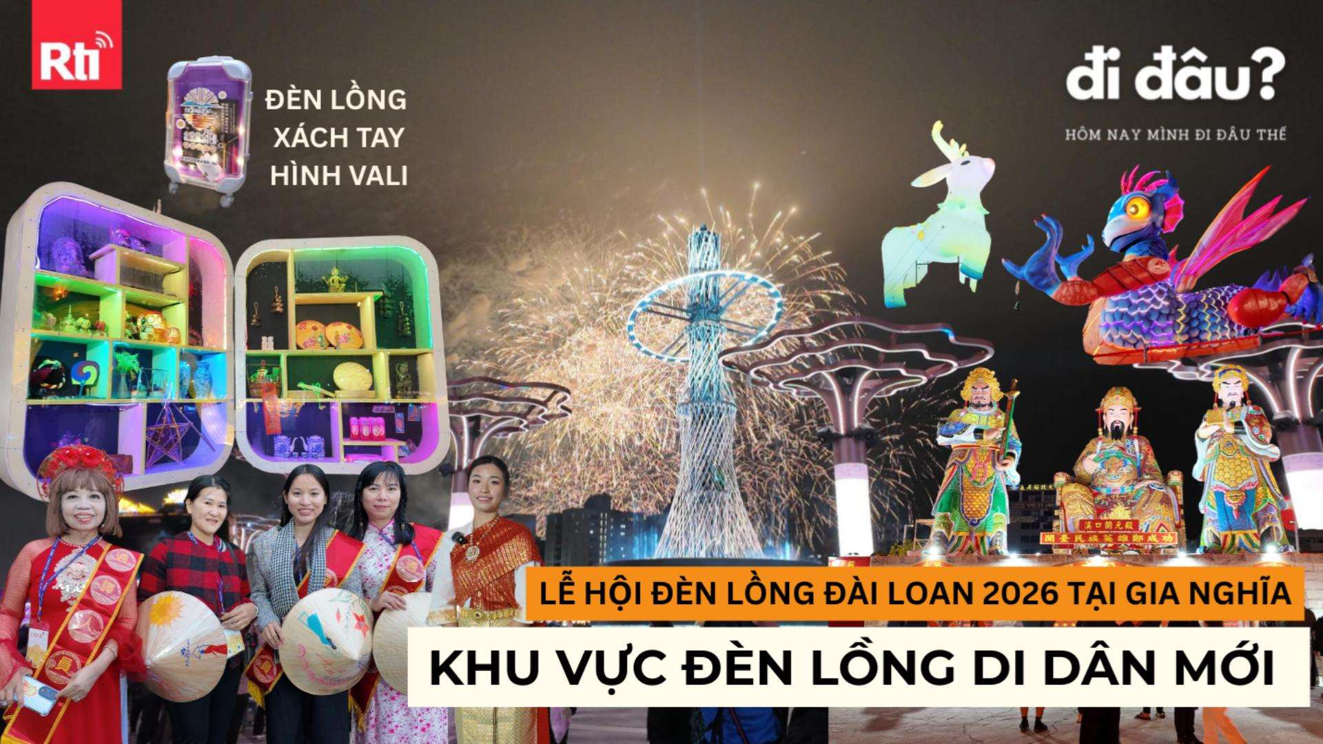 Lễ hội Đèn lồng Đài Loan 2026 tại Gia Nghĩa: Khám phá Khu vực Đèn lồng Di dân mới (ảnh: Thu Trang)