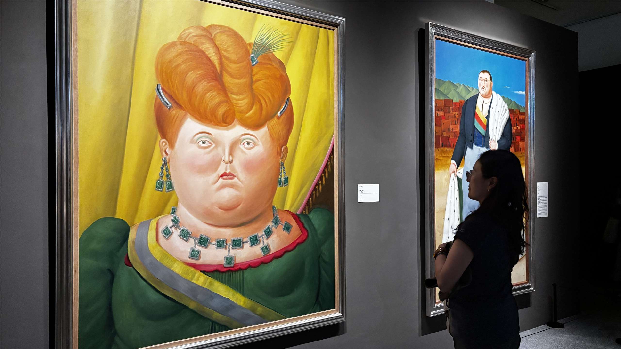 Cuộc triển lãm "Phép màu của sự tròn trịa" của danh họa Mỹ Latinh Fernando Botero hiện đang được diễn ra từ nay cho đến hết ngày 11/10 tại Nhà tưởng niệm Tưởng Giới Thạch, thành phố Đài Bắc. (Ảnh: Lệ Phương)