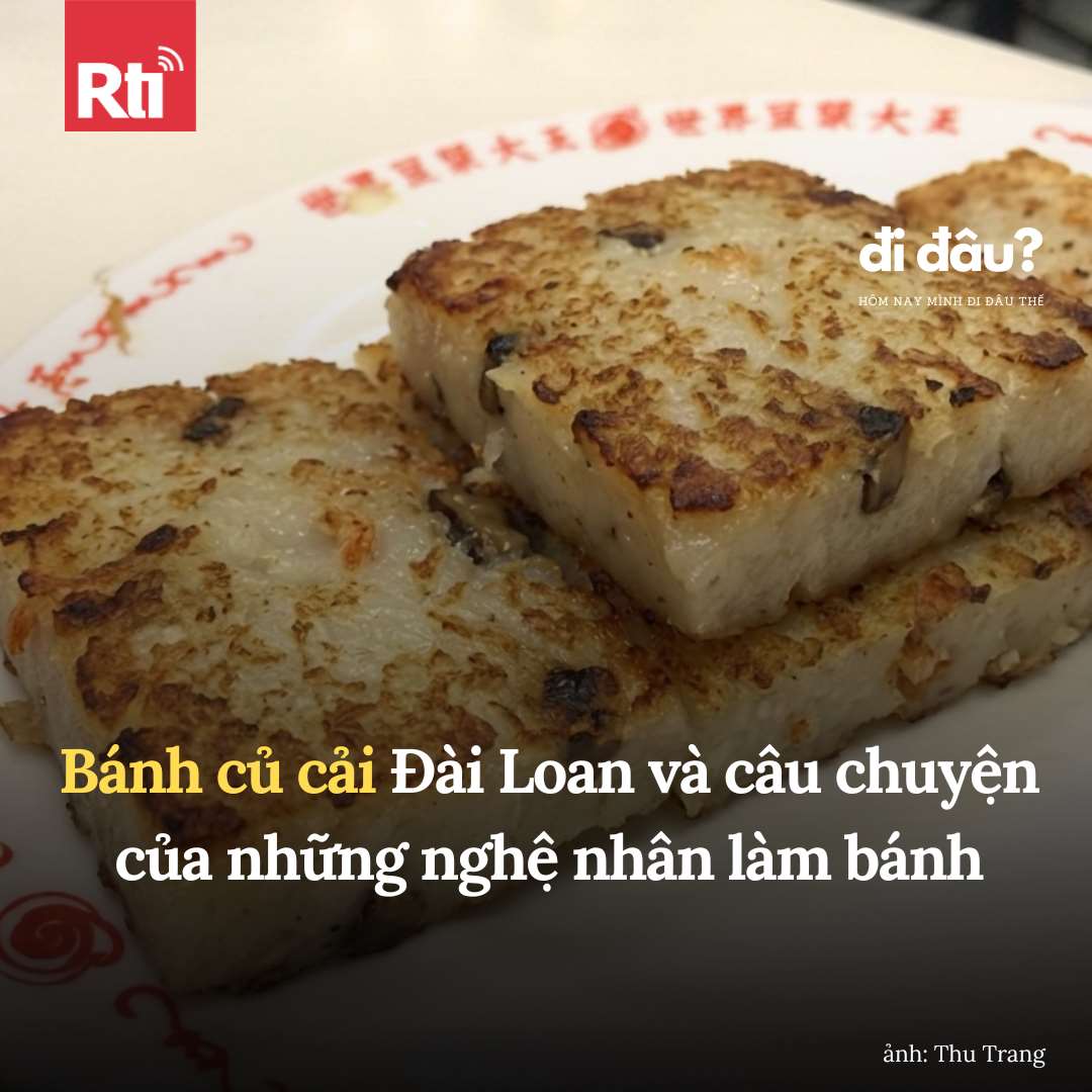 Bánh củ cải Đài Loan (ảnh: Thu Trang)