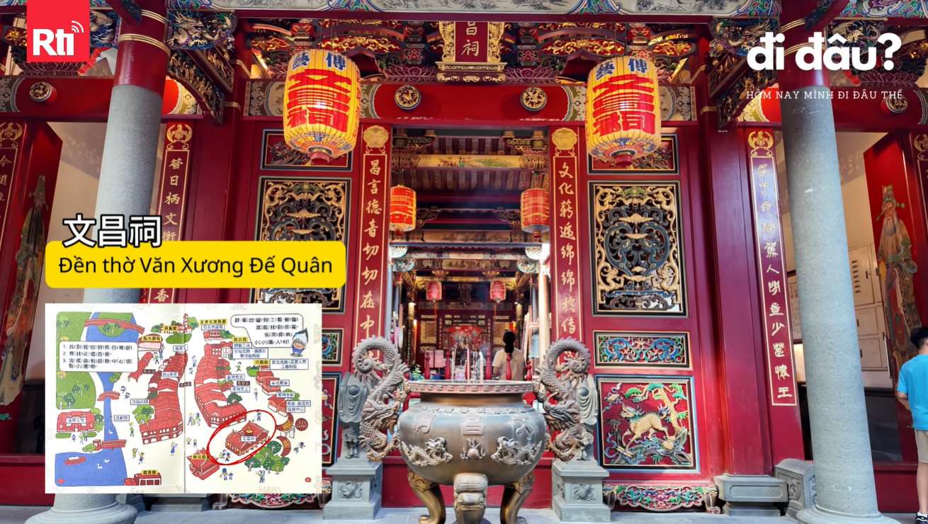 Đền thờ Văn Xương Đế Quân tại Trung tâm Nghệ thuật Truyền thống Quốc gia ở Nghi Lan