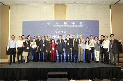 Ngày 18/7, Bệnh viện Đa khoa Cựu chiến binh Đài Bắc và Tổng hội Y học Việt Nam đã đồng tổ chức “Hội nghị quốc tế về điều trị ung thư 2026: Tương lai của điều trị ung thư tích hợp”. (Ảnh: CNA)