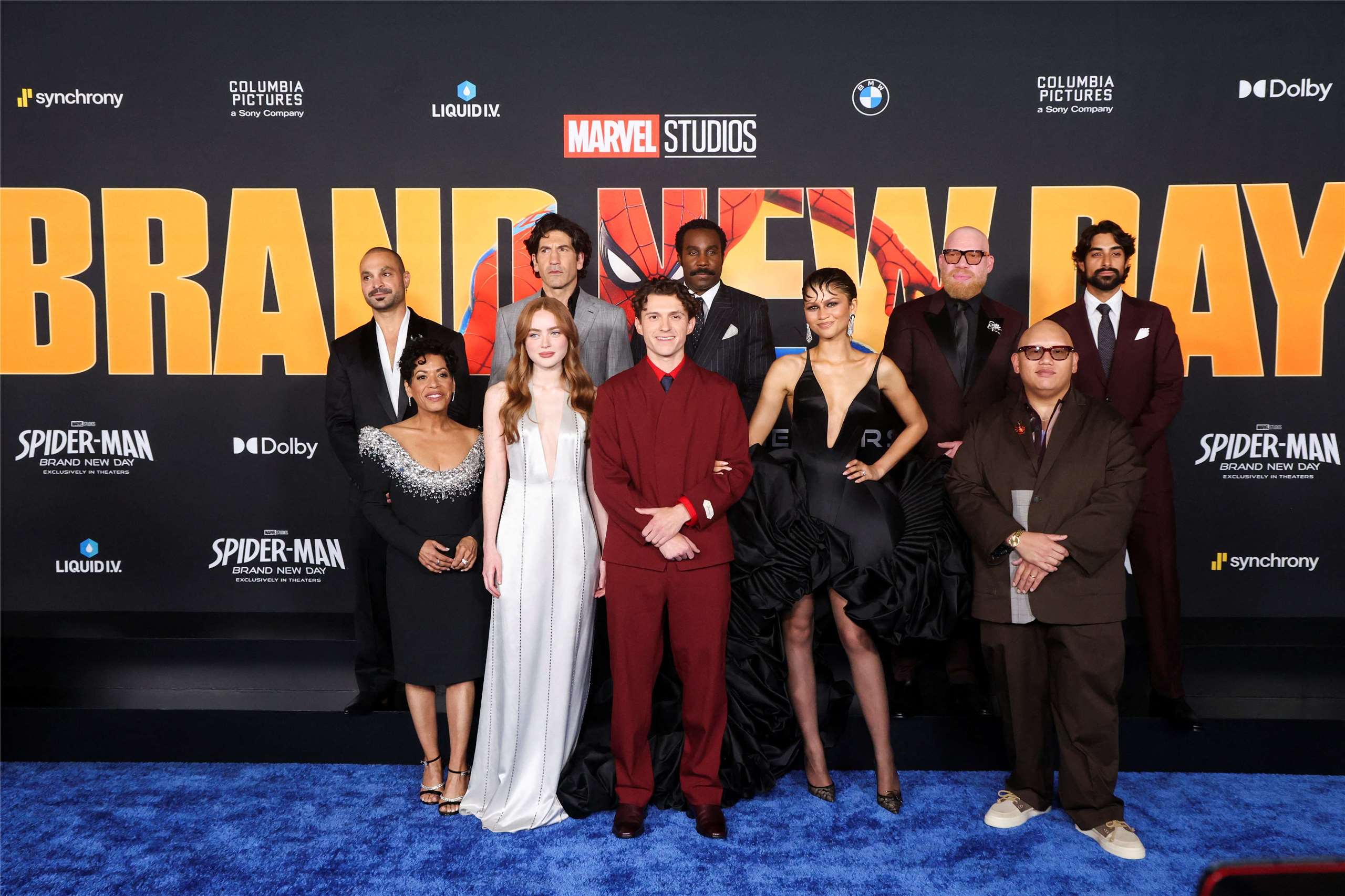 Dàn diễn viên của “Spider-Man: Brand New Day” tham dự buổi ra mắt phim tại Los Angeles vào ngày 28/7 (ảnh: Reuters/Shutterstock)