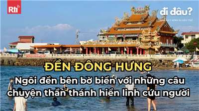 Đền Đông Hưng ở biển Phúc Long (福隆東興宮), thành phố Tân Bắc (ảnh: TT)